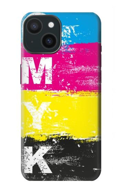 S3930 Cyan Magenta Yellow Key Case For iPhone 15