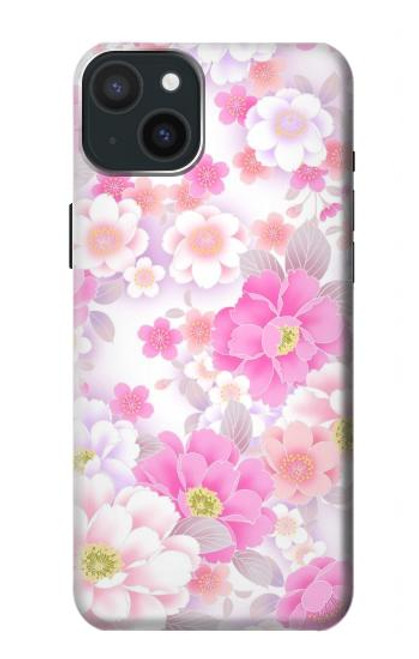 S3036 Pink Sweet Flower Flora Case For iPhone 15 Plus