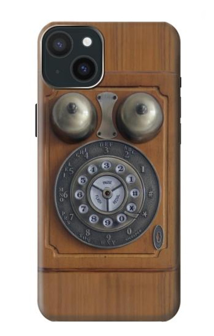 S3146 Antique Wall Retro Dial Phone Case For iPhone 15 Plus