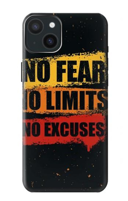 S3492 No Fear Limits Excuses Case For iPhone 15 Plus