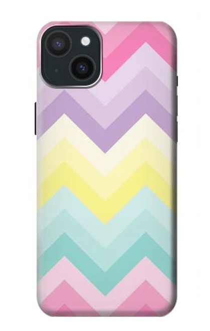 S3514 Rainbow Zigzag Case For iPhone 15 Plus