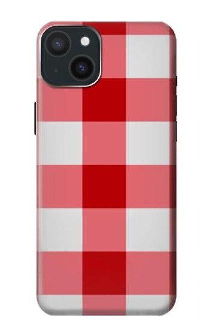 S3535 Red Gingham Case For iPhone 15 Plus