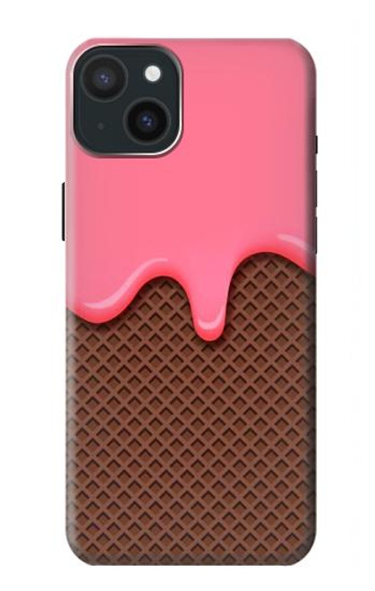 S3754 Strawberry Ice Cream Cone Case For iPhone 15 Plus