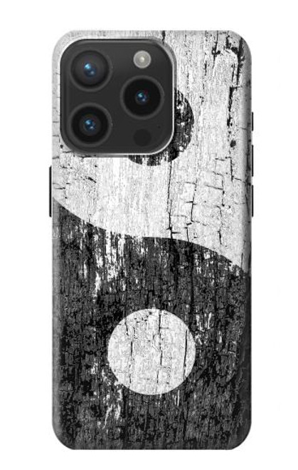 S2489 Yin Yang Wood Graphic Printed Case For iPhone 15 Pro