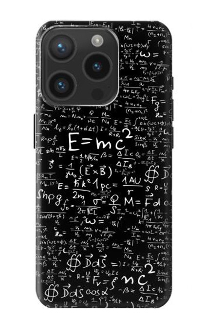 S2574 Mathematics Physics Blackboard Equation Case For iPhone 15 Pro