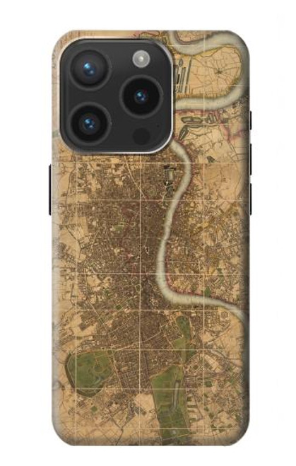 S3230 Vintage Map of London Case For iPhone 15 Pro