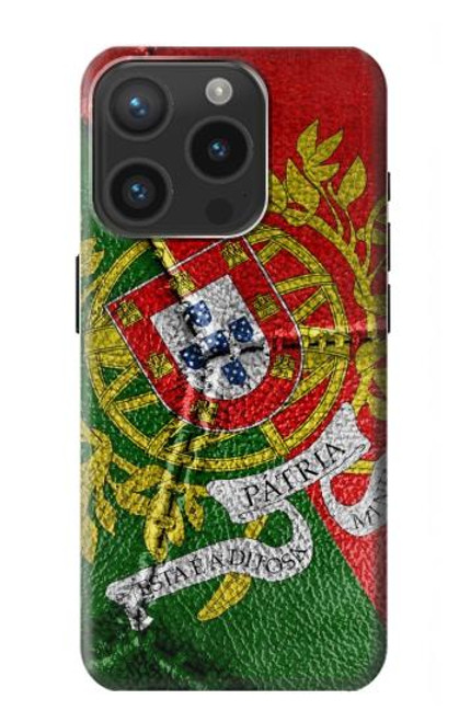 S3300 Portugal Flag Vintage Football Graphic Case For iPhone 15 Pro