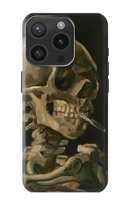 S3358 Vincent Van Gogh Skeleton Cigarette Case For iPhone 15 Pro