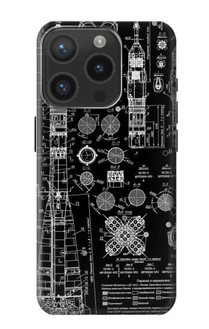 S3436 Apollo Blue Print Case For iPhone 15 Pro