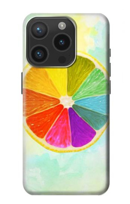 S3493 Colorful Lemon Case For iPhone 15 Pro