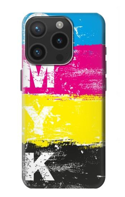 S3930 Cyan Magenta Yellow Key Case For iPhone 15 Pro