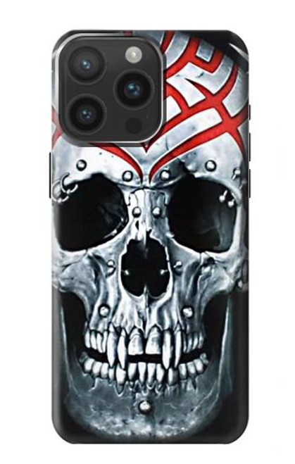 S0223 Vampire Skull Tattoo Case For iPhone 15 Pro Max