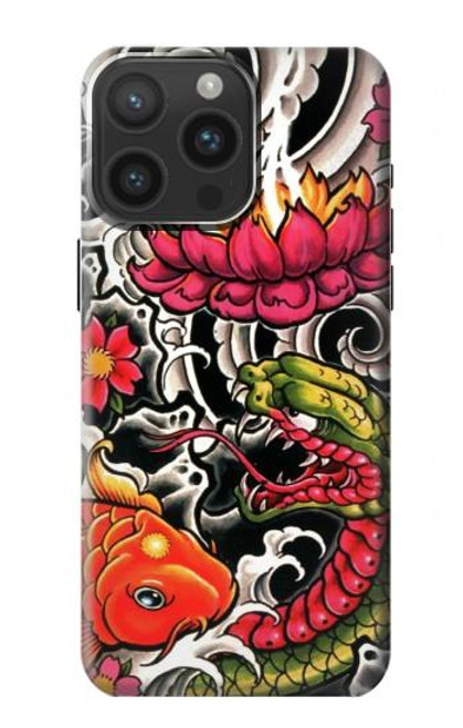 S0605 Yakuza Tattoo Case For iPhone 15 Pro Max