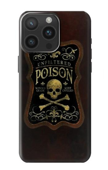 S2649 Unfiltered Poison Vintage Glass Bottle Case For iPhone 15 Pro Max