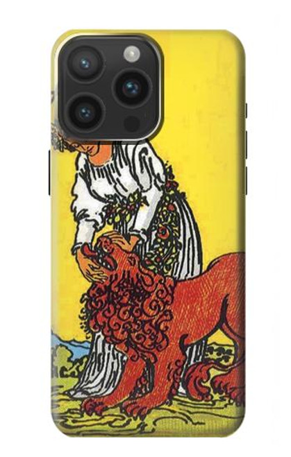 S3458 Strength Tarot Card Case For iPhone 15 Pro Max