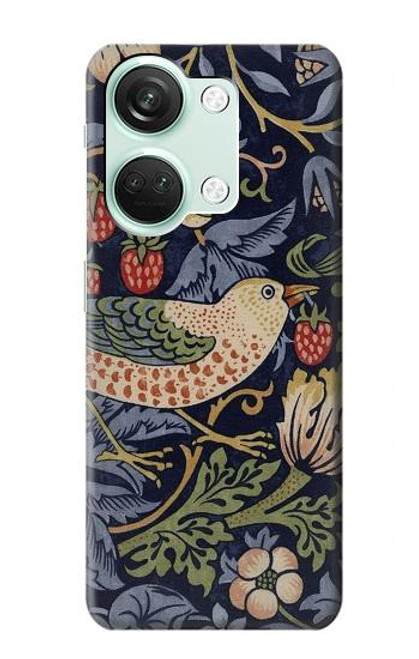 S3791 William Morris Strawberry Thief Fabric Case For OnePlus Nord 3