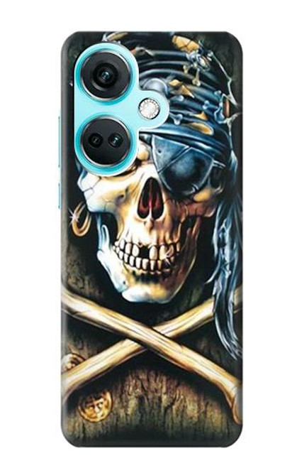 S0151 Pirate Skull Punk Rock Case For OnePlus Nord CE3