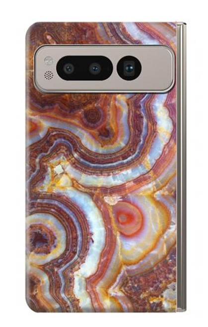 S3034 Colored Marble Texture Printed Case For Google Pixel Fold