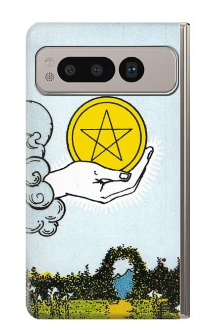 S3722 Tarot Card Ace of Pentacles Coins Case For Google Pixel Fold