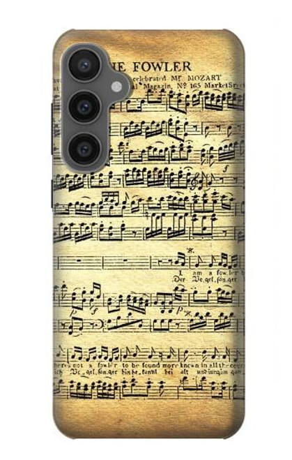 S2667 The Fowler Mozart Music Sheet Case For Samsung Galaxy S23 FE