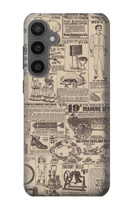 S3819 Retro Vintage Paper Case For Samsung Galaxy S23 FE