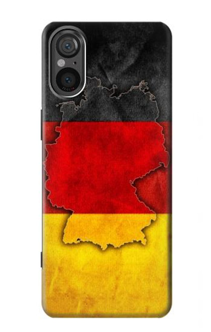 S2935 Germany Flag Map Case For Sony Xperia 5 V