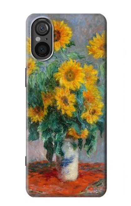 S2937 Claude Monet Bouquet of Sunflowers Case For Sony Xperia 5 V