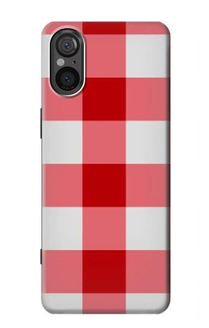 S3535 Red Gingham Case For Sony Xperia 5 V
