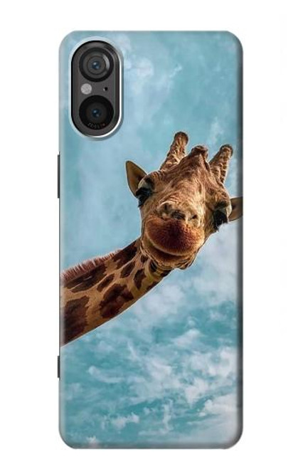 S3680 Cute Smile Giraffe Case For Sony Xperia 5 V