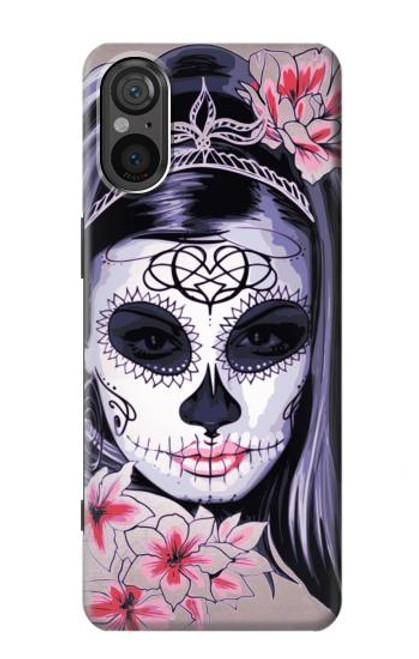 S3821 Sugar Skull Steam Punk Girl Gothic Case For Sony Xperia 5 V