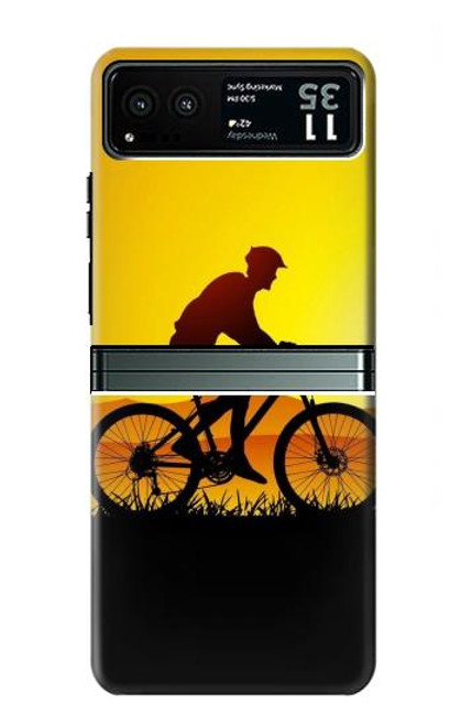 S2385 Bicycle Bike Sunset Case For Motorola Razr 40