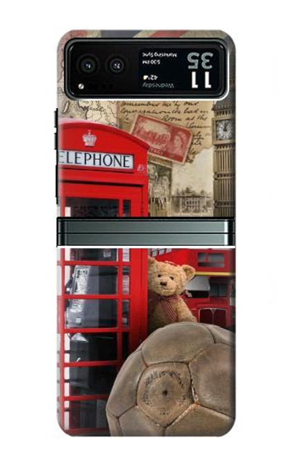 S3856 Vintage London British Case For Motorola Razr 40