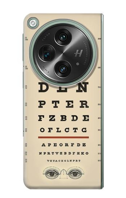 S2502 Eye Exam Chart Decorative Decoupage Poster Case For OnePlus OPEN