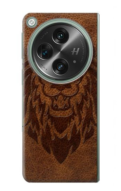 S2529 Leo Zodiac Tattoo Brown Graphic Print Case For OnePlus OPEN