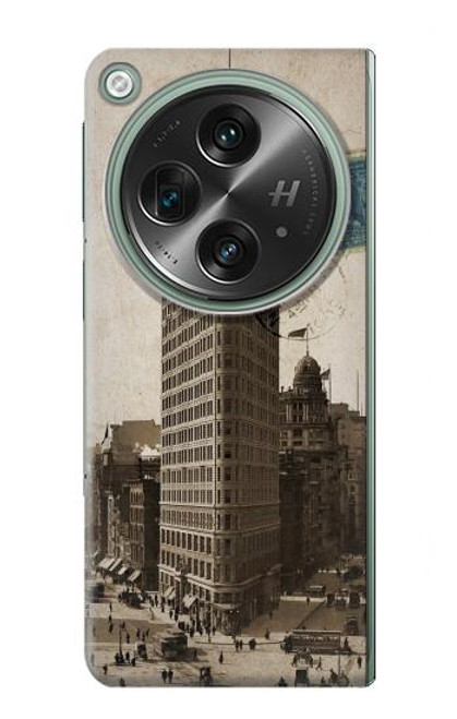 S2832 New York 1903 Flatiron Building Postcard Case For OnePlus OPEN