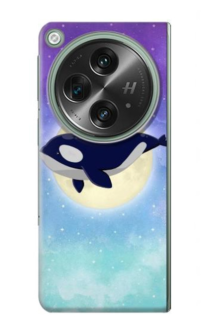 S3807 Killer Whale Orca Moon Pastel Fantasy Case For OnePlus OPEN