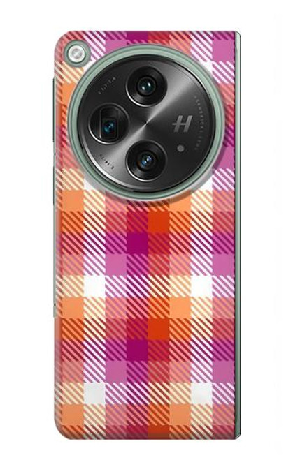 S3941 LGBT Lesbian Pride Flag Plaid Case For OnePlus OPEN