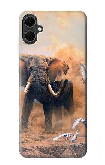 S1292 Dusty Elephant Egrets Case For Samsung Galaxy A05