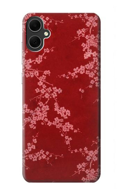 S3817 Red Floral Cherry blossom Pattern Case For Samsung Galaxy A05