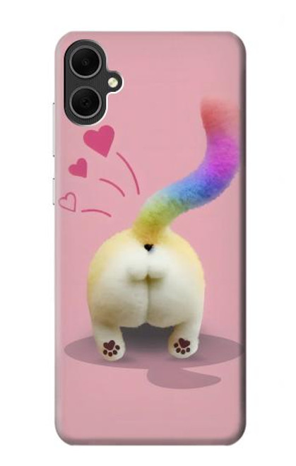 S3923 Cat Bottom Rainbow Tail Case For Samsung Galaxy A05