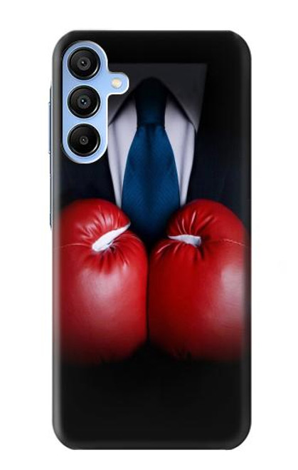 S2261 Businessman Black Suit With Boxing Gloves Case For Samsung Galaxy A15 5G