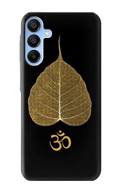 S2331 Gold Leaf Buddhist Om Symbol Case For Samsung Galaxy A15 5G