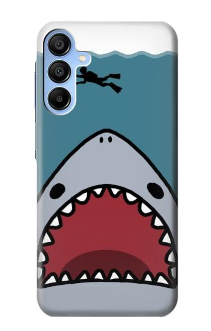 S3825 Cartoon Shark Sea Diving Case For Samsung Galaxy A15 5G