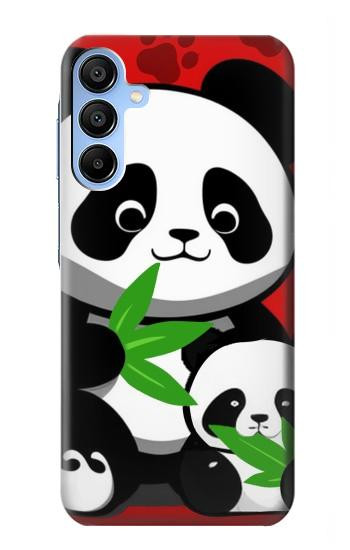 S3929 Cute Panda Eating Bamboo Case For Samsung Galaxy A15 5G