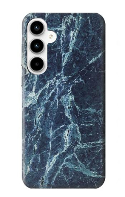S2799 Light Blue Marble Stone Graphic Printed Case For Samsung Galaxy A35 5G