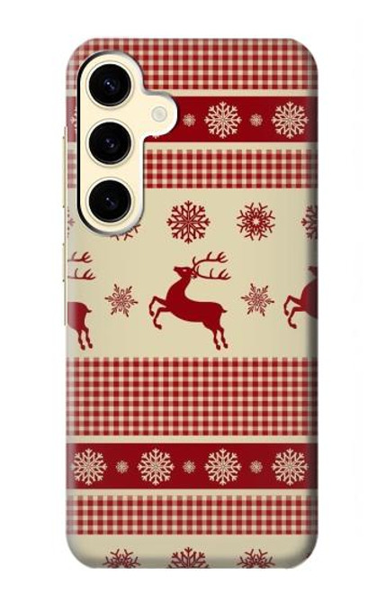 S2310 Christmas Snow Reindeers Case For Samsung Galaxy S24