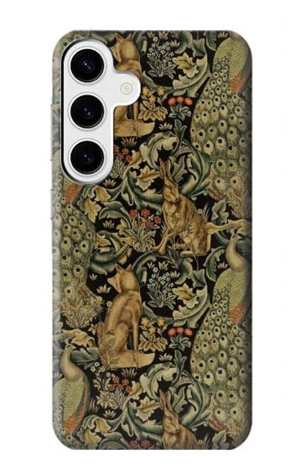 S3661 William Morris Forest Velvet Case For Samsung Galaxy S24 Plus