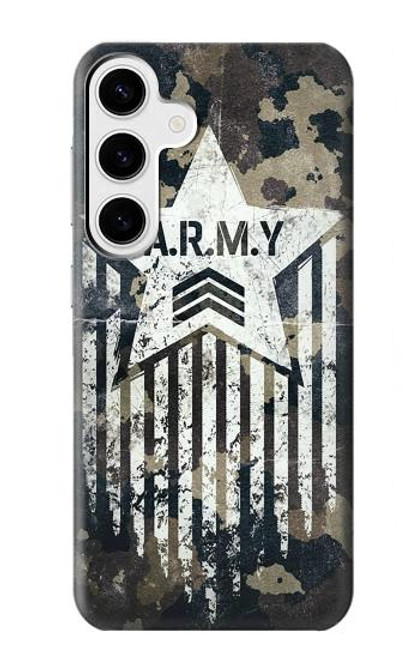 S3666 Army Camo Camouflage Case For Samsung Galaxy S24 Plus