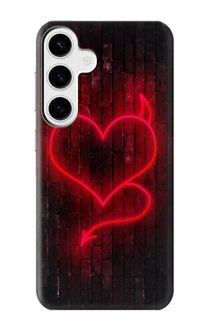 S3682 Devil Heart Case For Samsung Galaxy S24 Plus