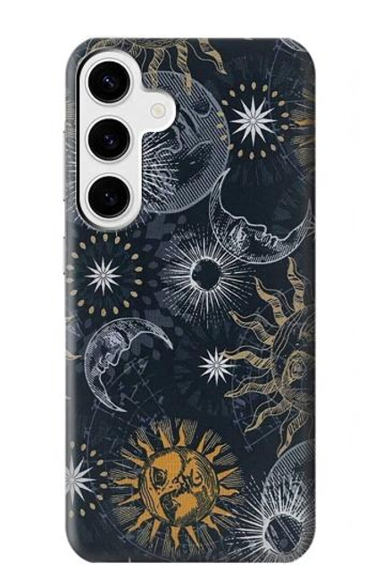 S3702 Moon and Sun Case For Samsung Galaxy S24 Plus